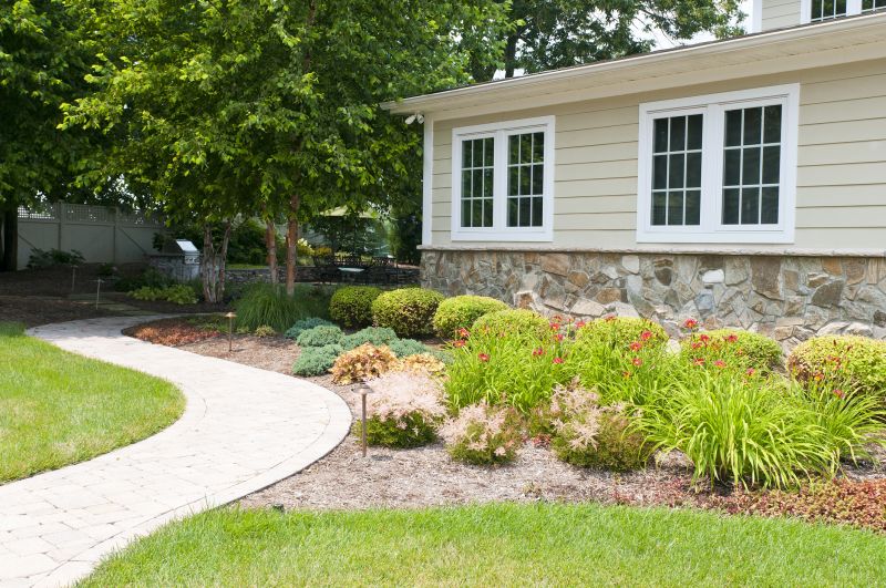 Finished Walkway with Landscaping